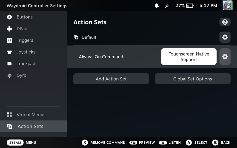 Waydroid Launcher Steam Multi-Touch|640x400